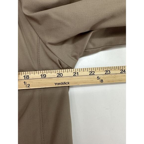 London Fog Womens Tan Faux Fur Lined Button Up Trench Coat Size 6 Reg Vintage - Picture 10 of 12